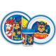 Paw Patrol Pup Power non-slip Dinnerware, micro plastic set