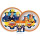 Fireman Sam non-slip Dinnerware, micro plastic set