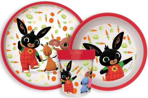 Bing Happy Carrots non-slip tableware set, micro plastic set