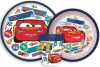 Disney Cars Stickers non-slip dinner set, micro plastic set