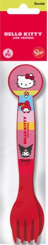 Hello Kitty and Friends plastic cutlery set - 2-piece