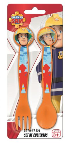 Fireman Sam plastic cutlery set - 2 pieces