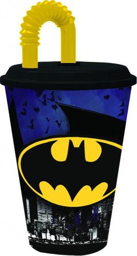 Plastic Kids Cup with Reusable Lid and Curly Straw - 250/Case