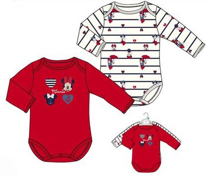 Disney Minnie baby body, onesie 2 piece set