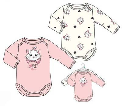 Disney Marie kitten baby body, onesie 2 pieces set