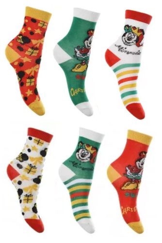 Disney Mickey and Minnie Christmas kids sock 23-34