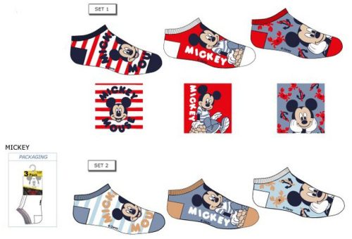 Disney Mickey kids secret socks, invisible socks 23-34