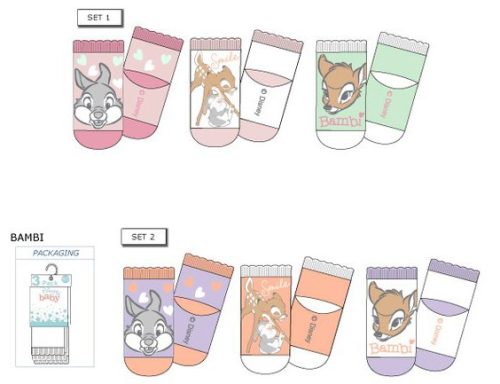 Disney Bambi baby socks 0-12 months