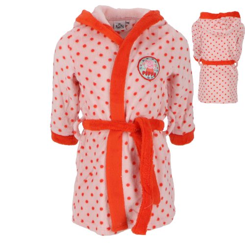 Peppa Pig Pink Polka Child Bathrobe 98-116 cm