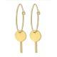 Victoria Gold colour earrings