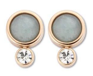 Victoria Pebble Rose Gold colour earrings
