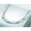Victoria Silver-colored necklace with white stones