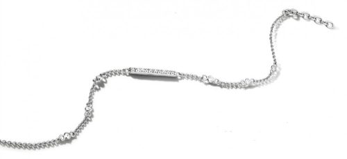 Victoria white stone silver Bracelet