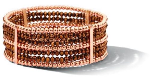 Victoria Brown stone rose gold Bracelet