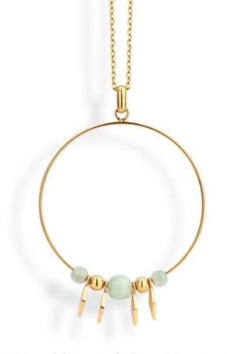Victoria Beaded Gold-Colored Necklace