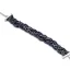 Victoria Dark Blue Beaded Silver Colored Bracelet
