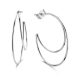 Victoria Silver color hoop earrings