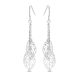 Victoria Silver leaf patterned earring