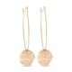 Victoria rose gold colour earrings