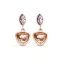 Victoria Rose Gold Colored Gemstone Earrings