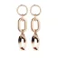 Victoria Rose gold colored earrings