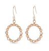 Victoria Rose Gold colour hoop earrings