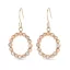Victoria Rose gold hoop earrings