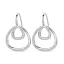 Victoria Silver-colored white stone earrings