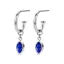 Victoria Silver-colored earrings with blue and white stones