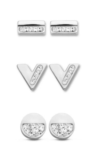 Victoria Silver color earrings set