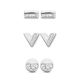 Victoria Silver color earrings set