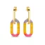 Victoria Gold-Colored Colorful Earrings