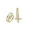 Victoria Gold-colored earring and ear cuff