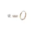 Victoria Rose gold colored earrings, set of 3