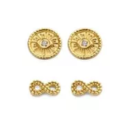 Victoria Gold-colored earring set