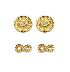 Victoria Gold colour earrings set