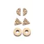 Victoria Rose Gold Earring Set