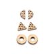 Victoria Rose Gold Earring Set