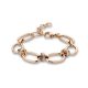 Victoria Rose gold colored stone bracelet