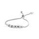 Victoria Silver white stone Bracelet