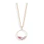 Victoria Rose gold colored gemstone necklace