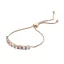 Victoria Rose gold colored colorful stone bracelet