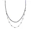 Victoria Rose gold colored blue beaded necklace