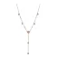 Victoria Rose gold colored colorful stone necklace