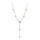 Victoria rose gold colour Colour stone necklace