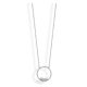 Victoria silver white stone necklace