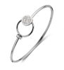 Victoria Silver white stone Bracelet