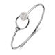 Victoria Silver white stone Bracelet