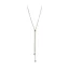 Victoria Rose gold colored pink stone necklace