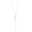 Victoria Silver-colored necklace with white stone